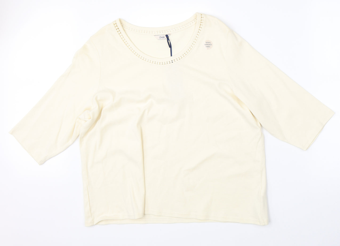 Marks & Spencer Womens Beige   Basic Blouse Size 24