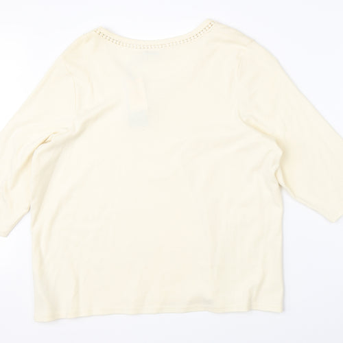 Marks & Spencer Womens Beige   Basic Blouse Size 24