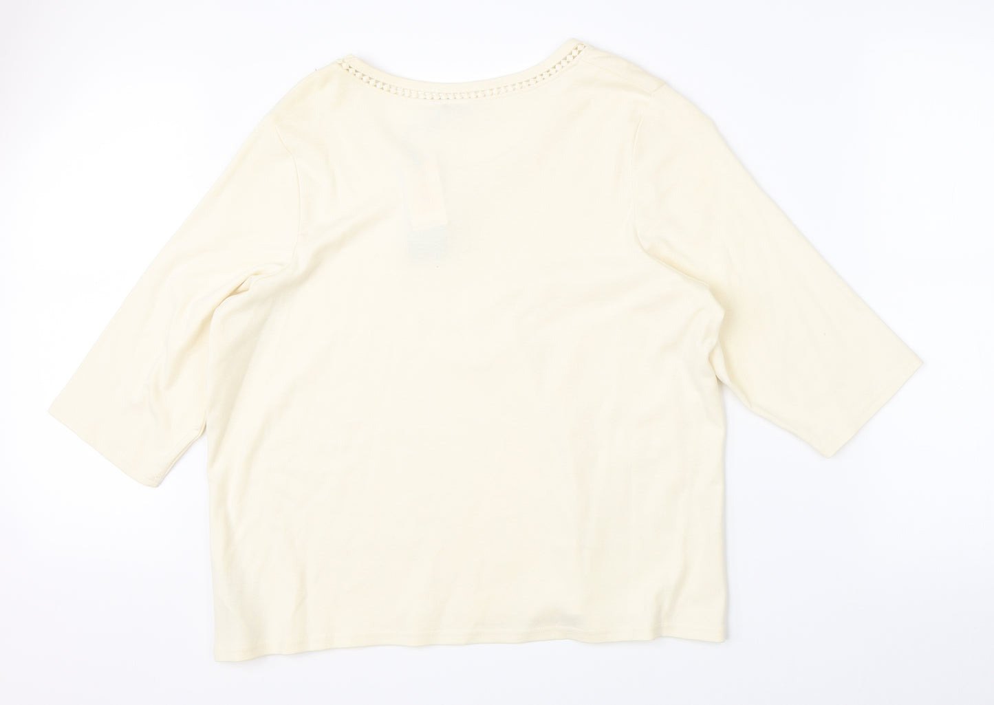 Marks & Spencer Womens Beige   Basic Blouse Size 24