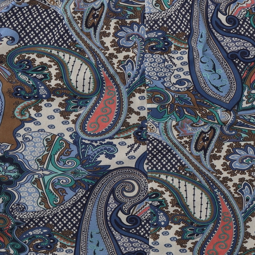 E. Womens Multicoloured Paisley  Basic Blouse Size 24