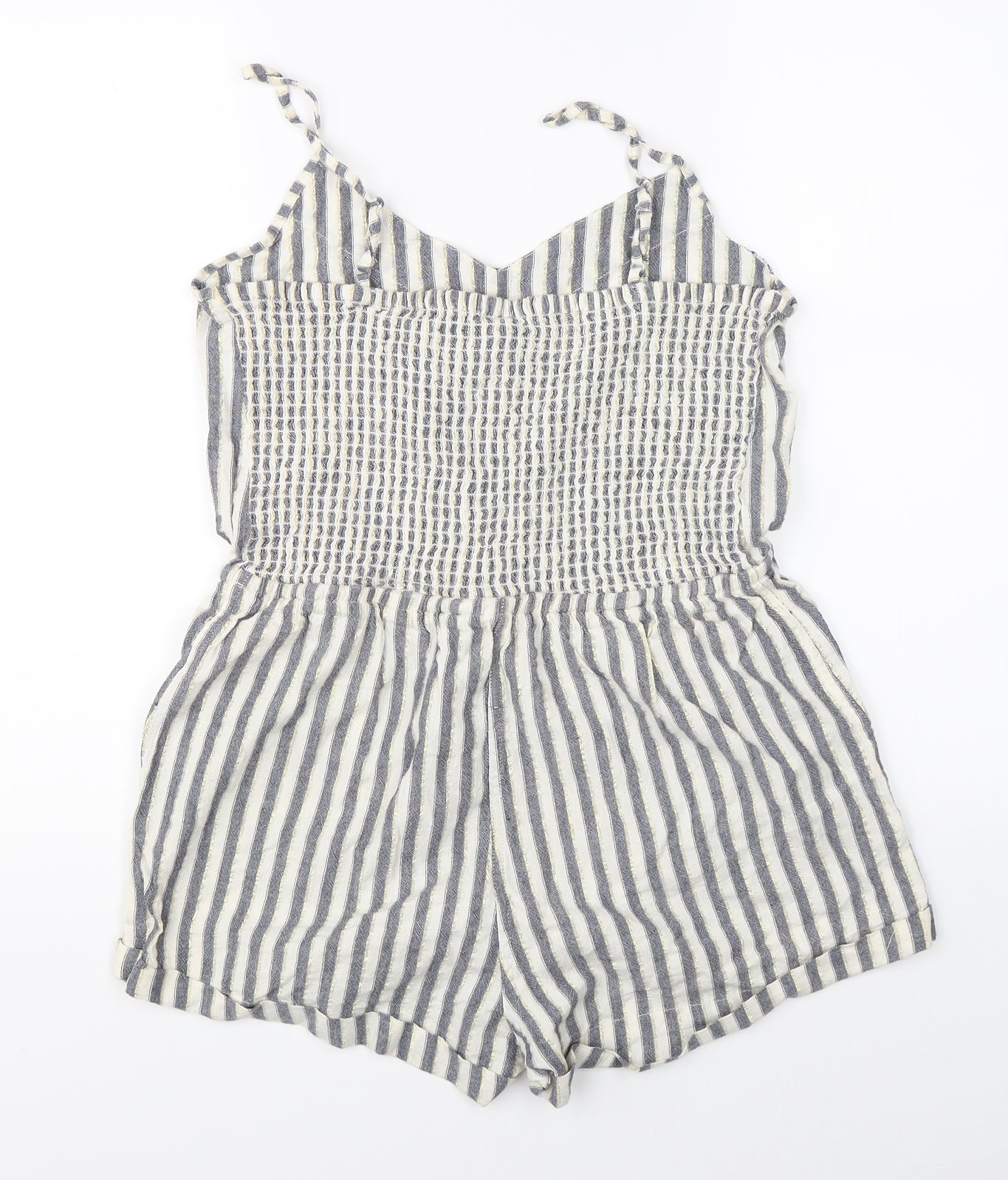 Ocean Club Womens Multicoloured Striped  Playsuit One-Piece Size 12