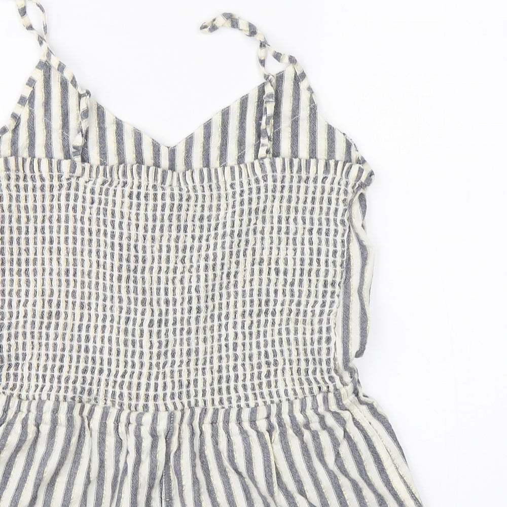 Ocean Club Womens Multicoloured Striped  Playsuit One-Piece Size 12