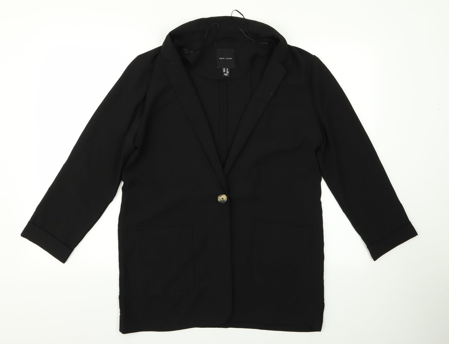 New Look Womens Black  Rayon Jacket  Size 12