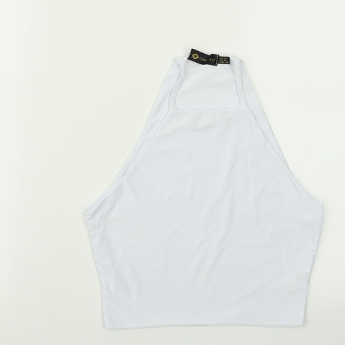 I SAW IT FIRST Womens White   Cropped Tank Size 8