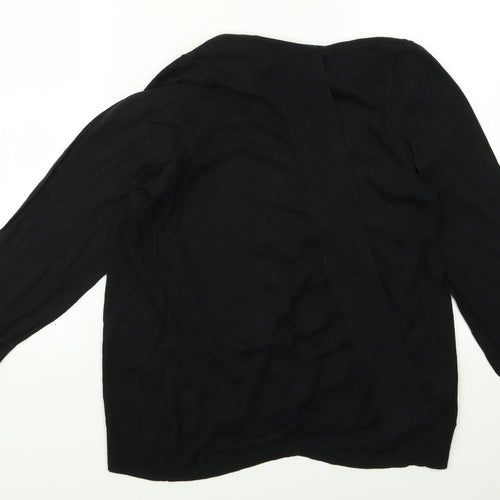 Preworn Womens Black   Cardigan Jumper Size 22