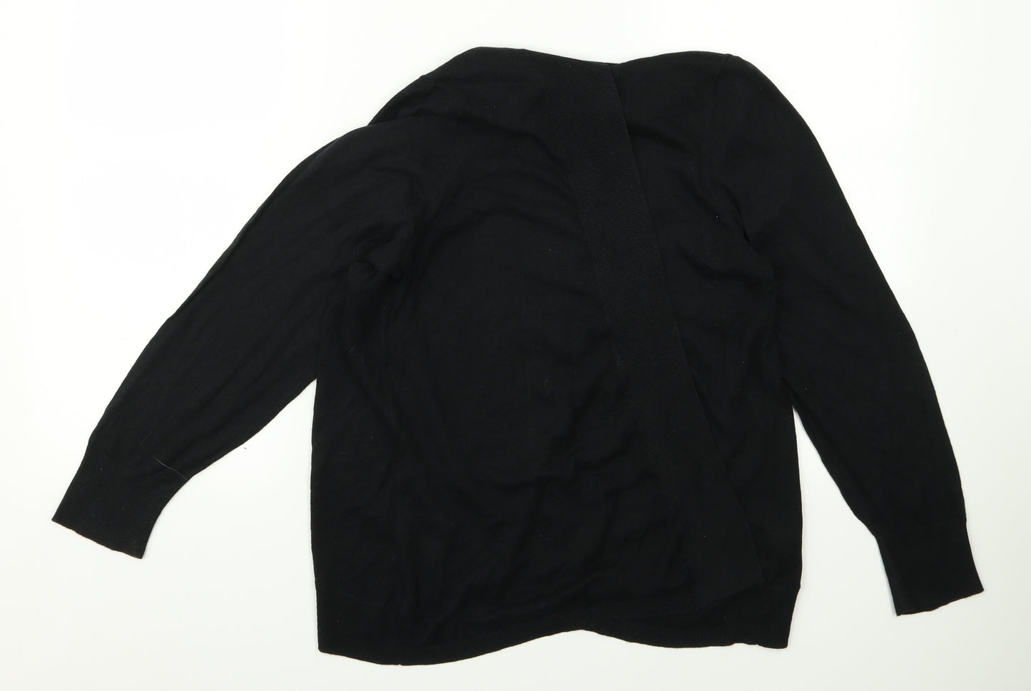 Preworn Womens Black   Cardigan Jumper Size 22