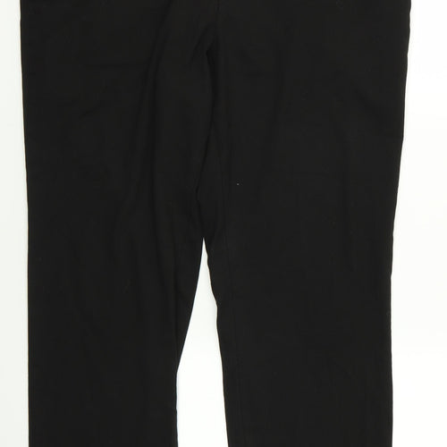 F&F Womens Black Animal Print  Trousers  Size 38 L25 in