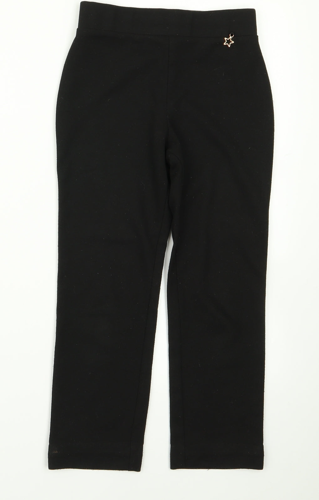 Preworn Girls Black   Jogger Trousers Size 6 Years