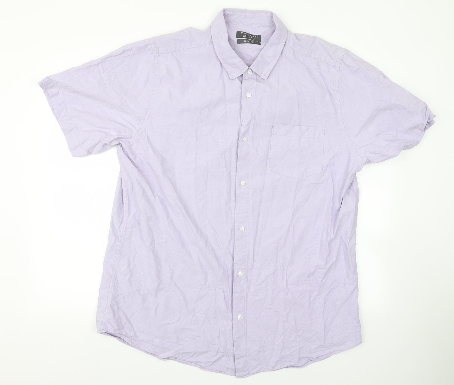 Preworn Womens Purple   Basic Button-Up Size 3XL