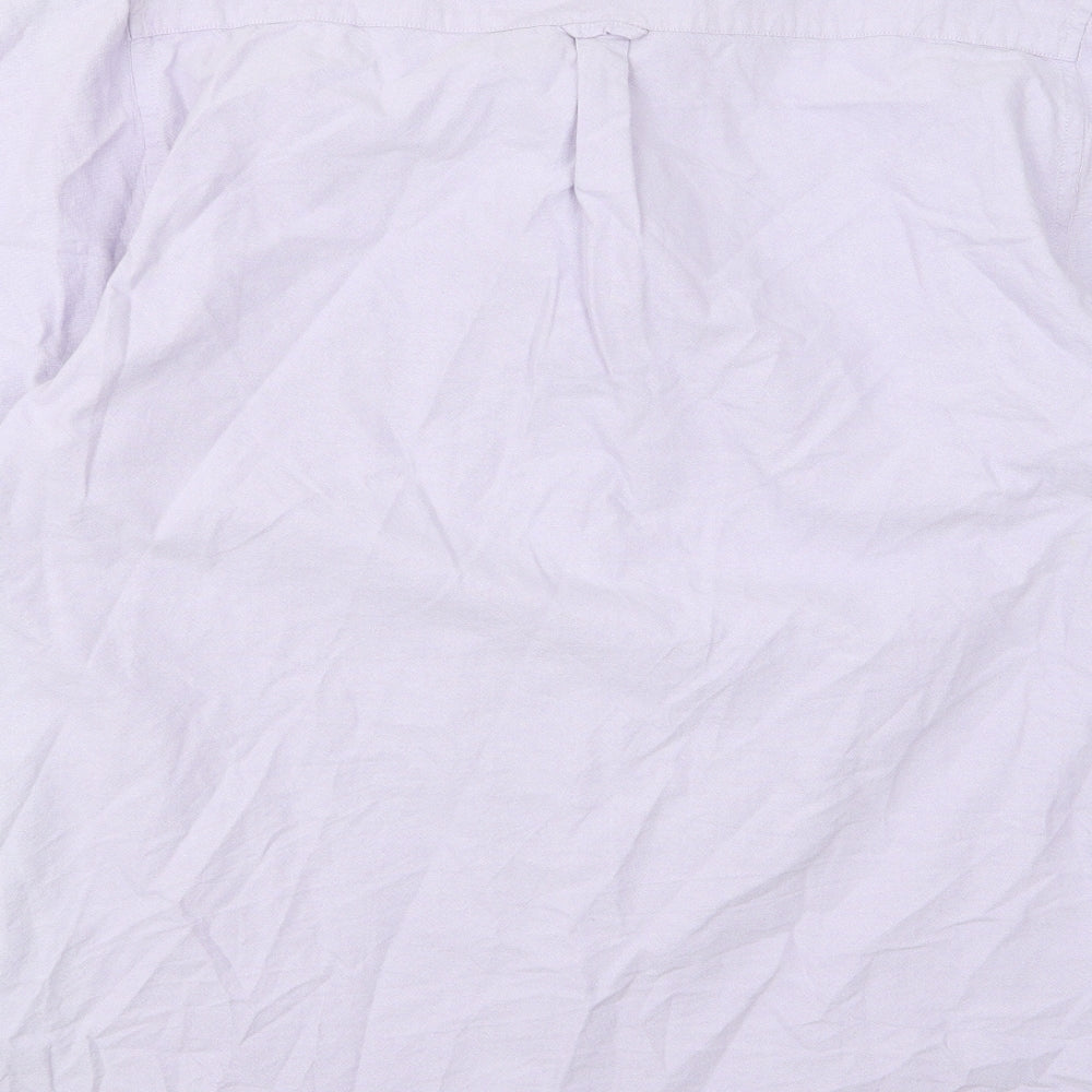 Preworn Womens Purple   Basic Button-Up Size 3XL