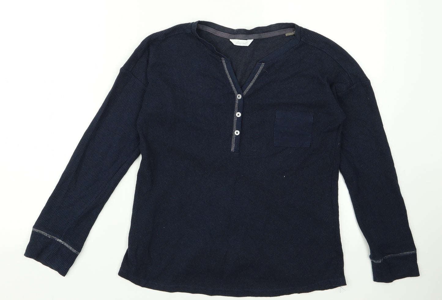 m&s Womens Blue  Rayon Pullover Jumper Size S