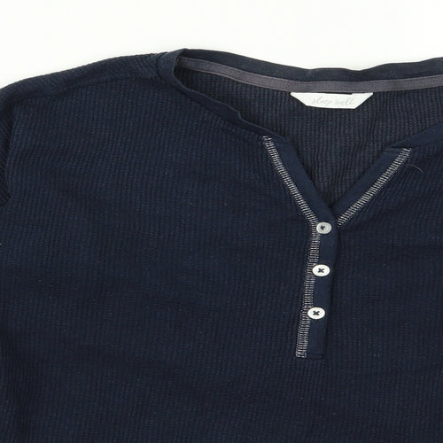 m&s Womens Blue  Rayon Pullover Jumper Size S