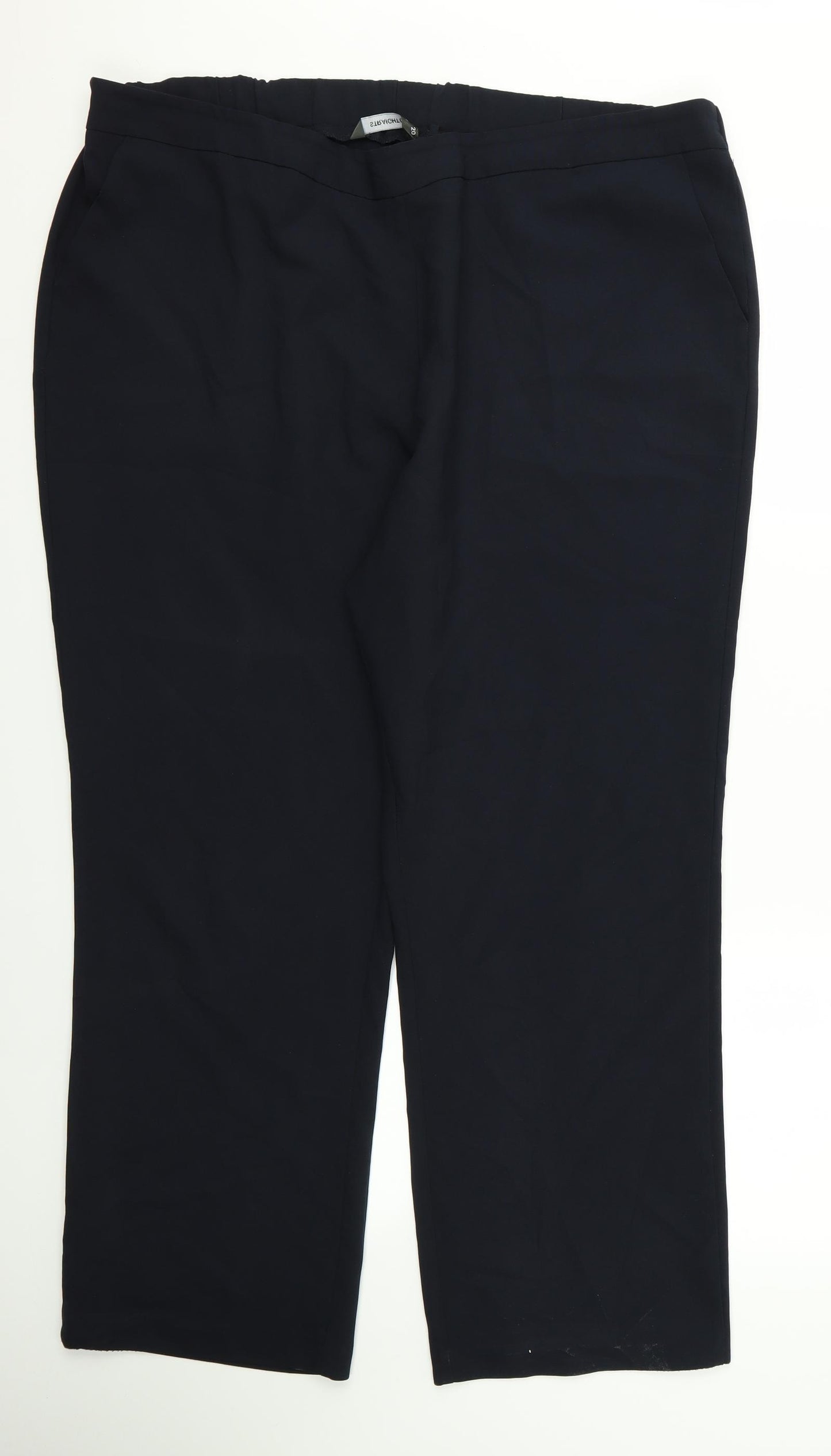Preworn Womens Black   Trousers  Size 20 L26 in