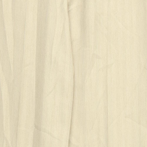 m&s Womens Beige  Rayon Trousers  Size 30 L30 in