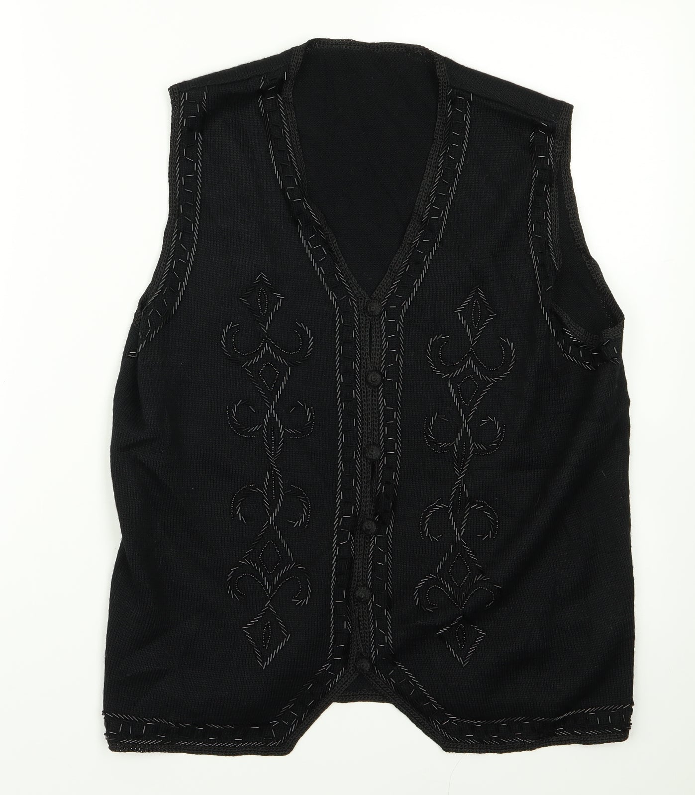 Preworn Womens Black   Cardigan Jumper Size M