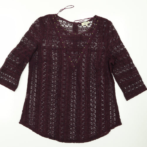 Papaya Womens Red   Pullover Jumper Size 14