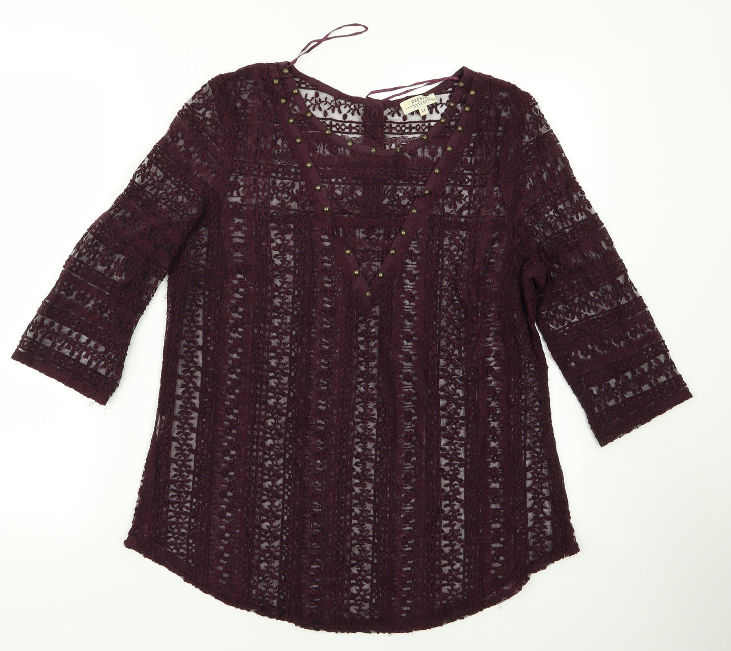 Papaya Womens Red   Pullover Jumper Size 14
