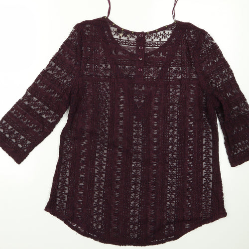 Papaya Womens Red   Pullover Jumper Size 14
