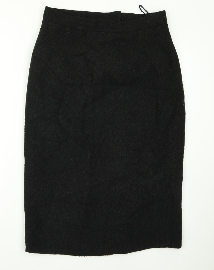 Preworn Womens Black Straight & Pencil Set Size 14