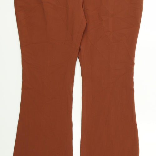Dorothy Perkins Womens Orange   Trousers  Size 12 L31 in
