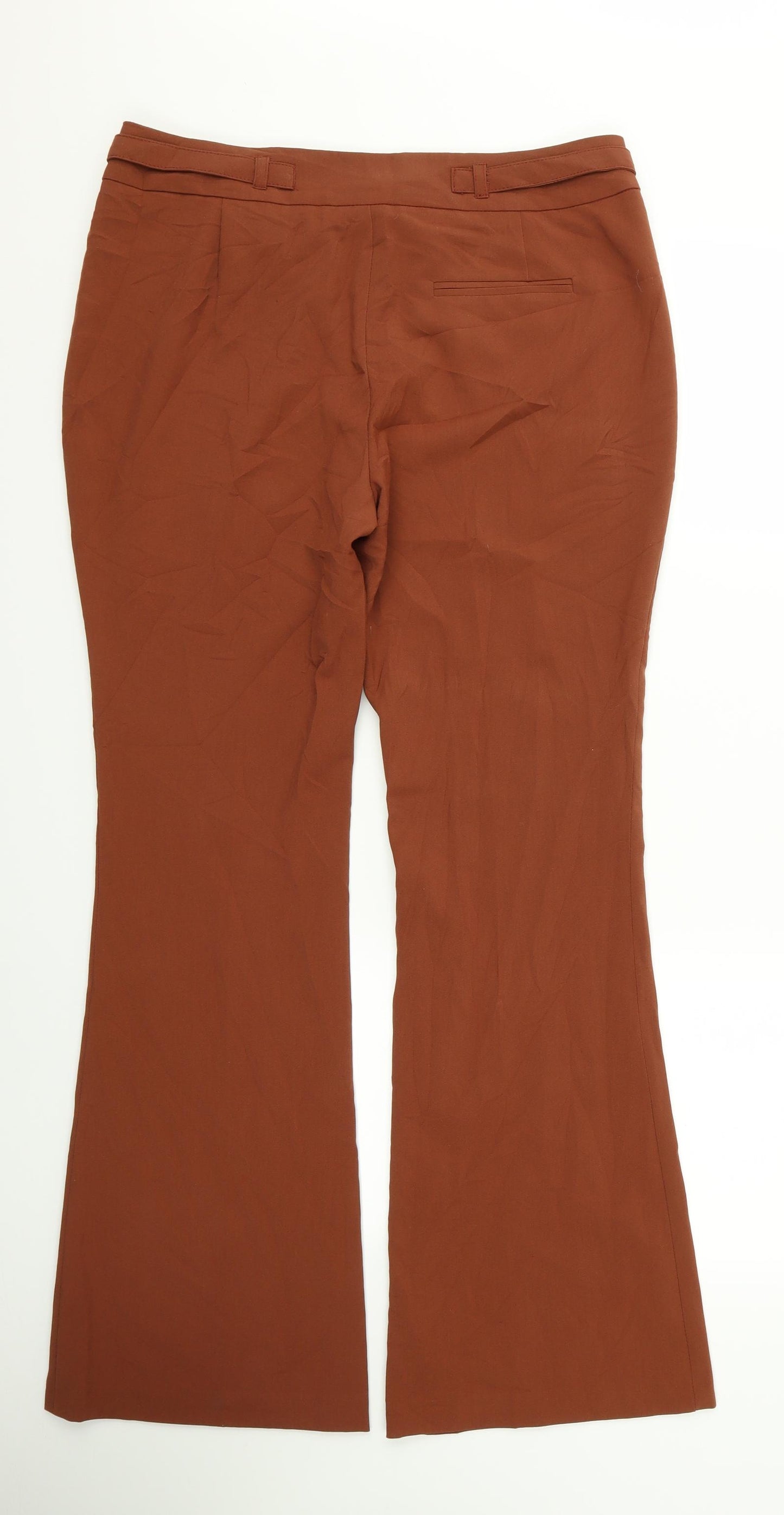Dorothy Perkins Womens Orange   Trousers  Size 12 L31 in