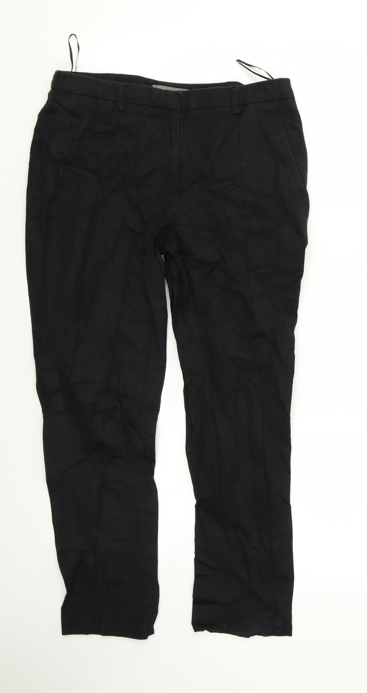 Oasis Womens Black   Trousers  Size 10 L23 in