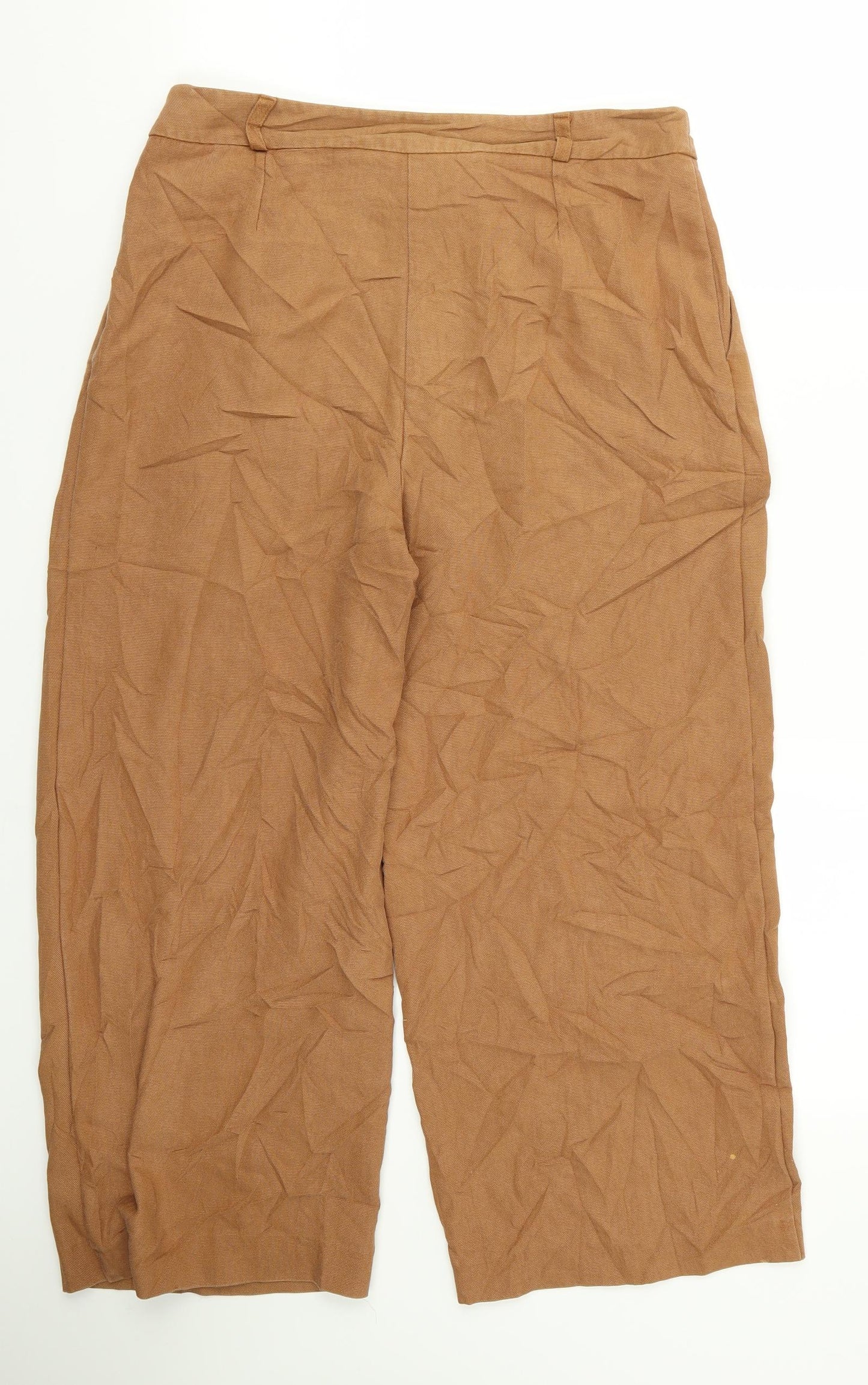 m&s Womens Brown   Trousers  Size 10 L21 in