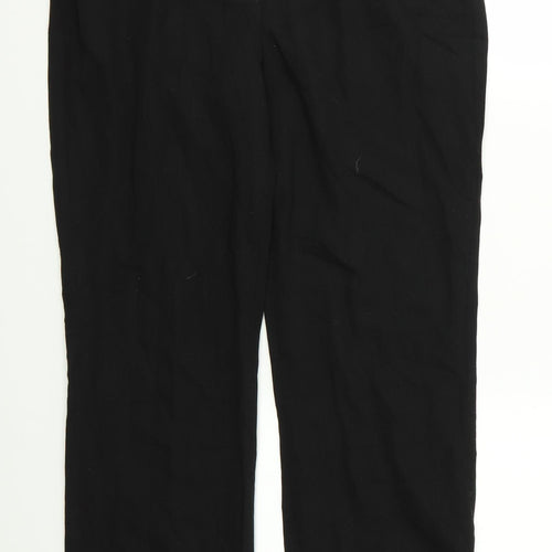 Preworn Womens Black   Trousers  Size 14 L30 in