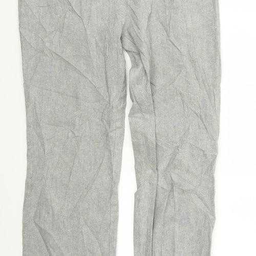peruna Womens Grey   Trousers  Size 10 L23 in