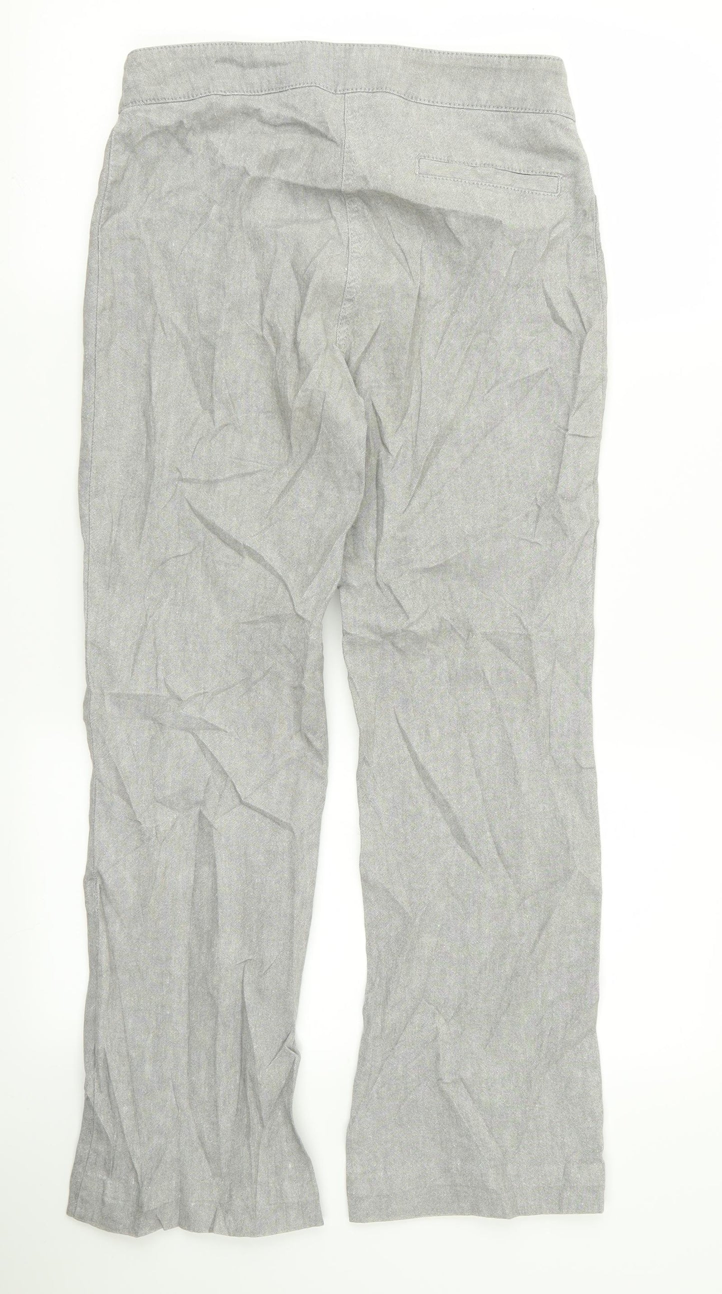 peruna Womens Grey   Trousers  Size 10 L23 in
