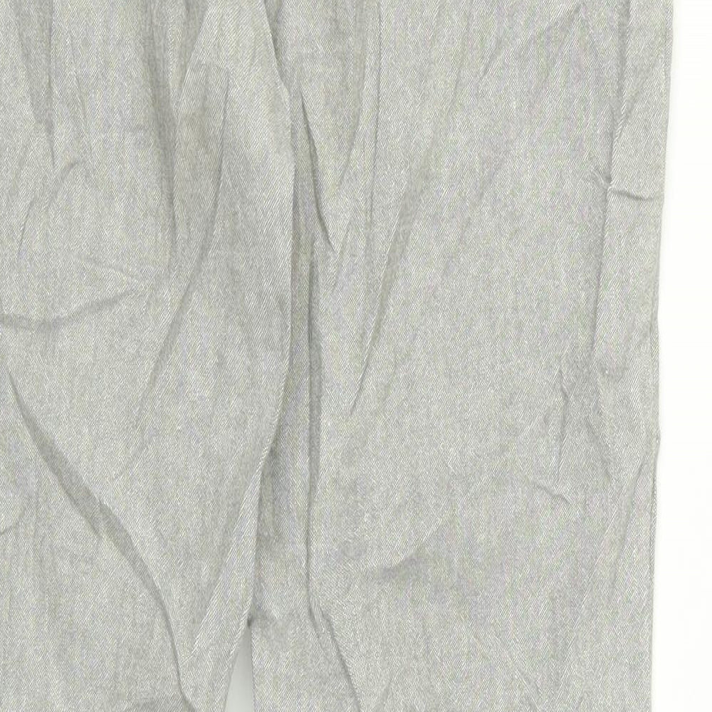 peruna Womens Grey   Trousers  Size 10 L23 in