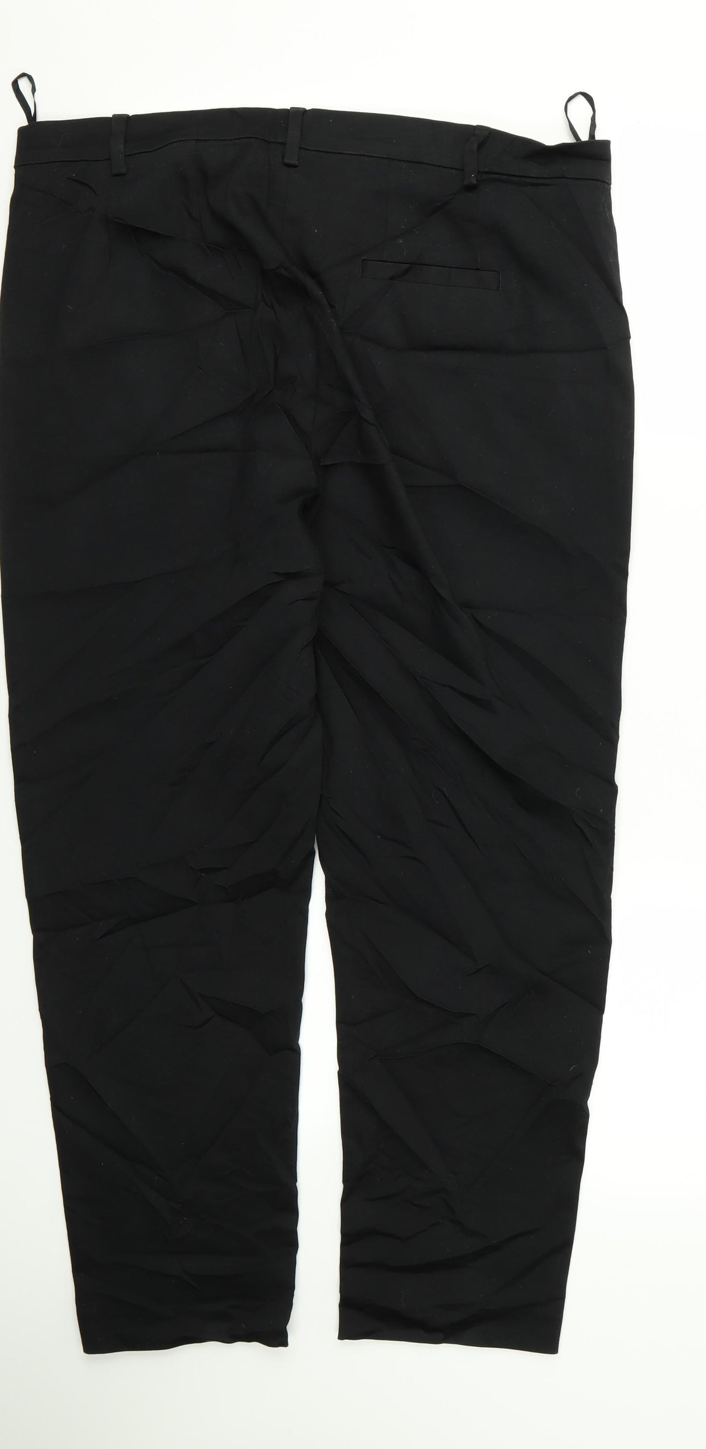 m&s Womens Black   Trousers  Size 16 L27 in