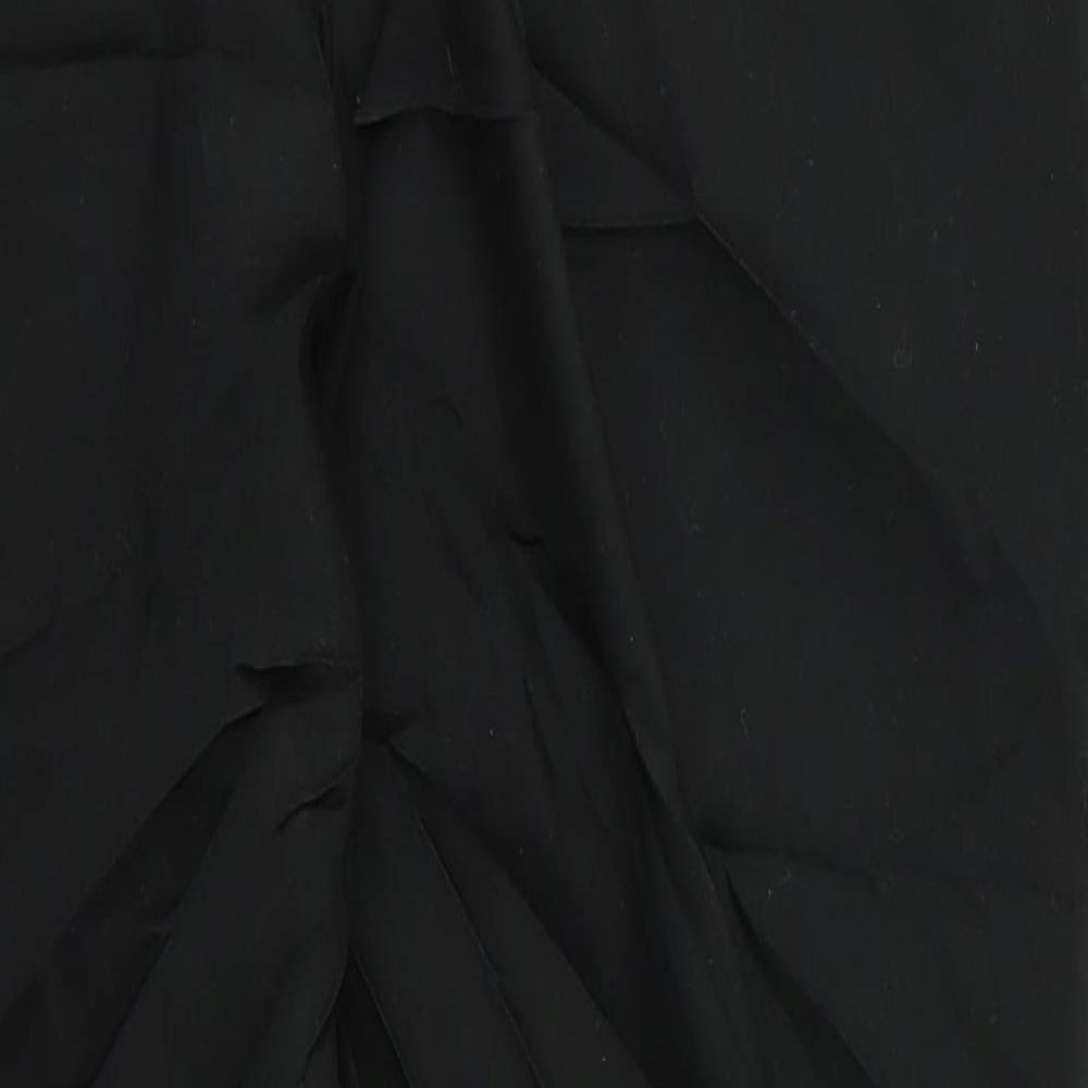 m&s Womens Black   Trousers  Size 16 L27 in