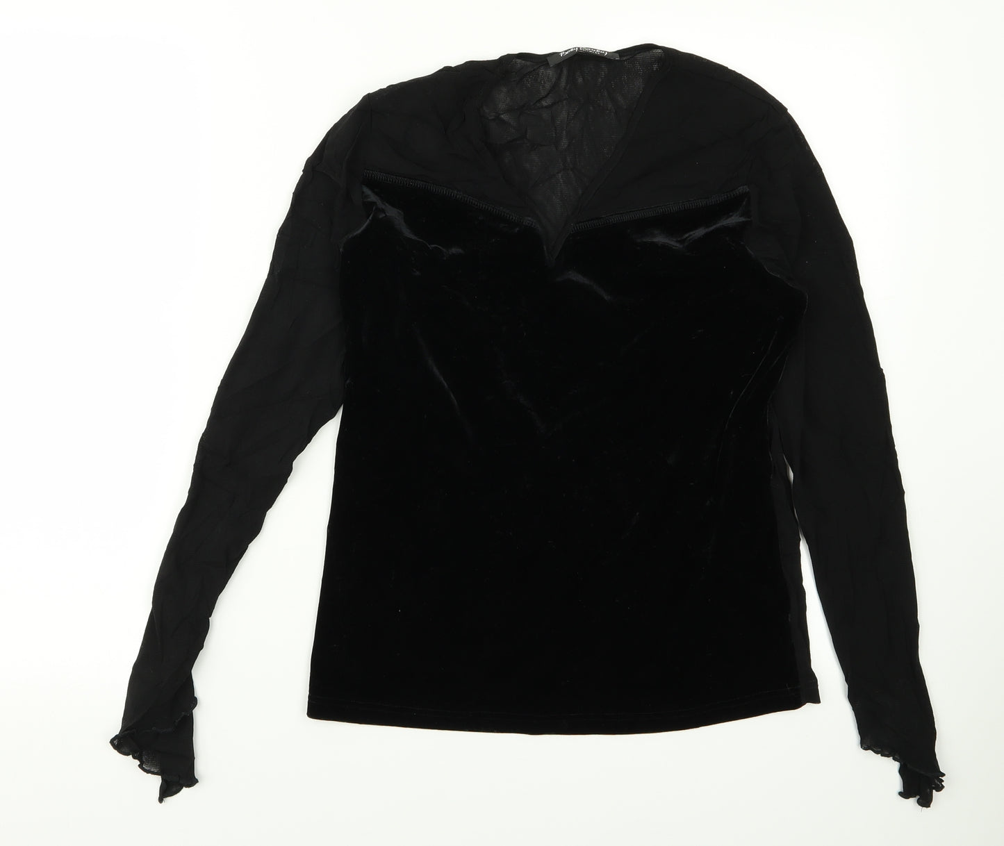 Betty Clark Womens Black   Basic Blouse Size M