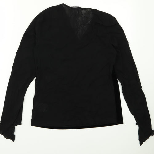 Betty Clark Womens Black   Basic Blouse Size M