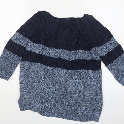 NEXT Womens Blue  Knit Pullover Jumper Size 8