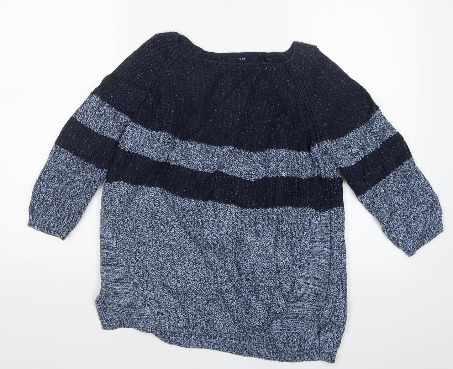 NEXT Womens Blue  Knit Pullover Jumper Size 8