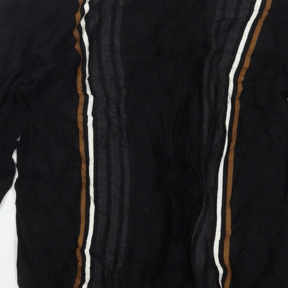 NEXT Mens Black  Knit Pullover Jumper Size L