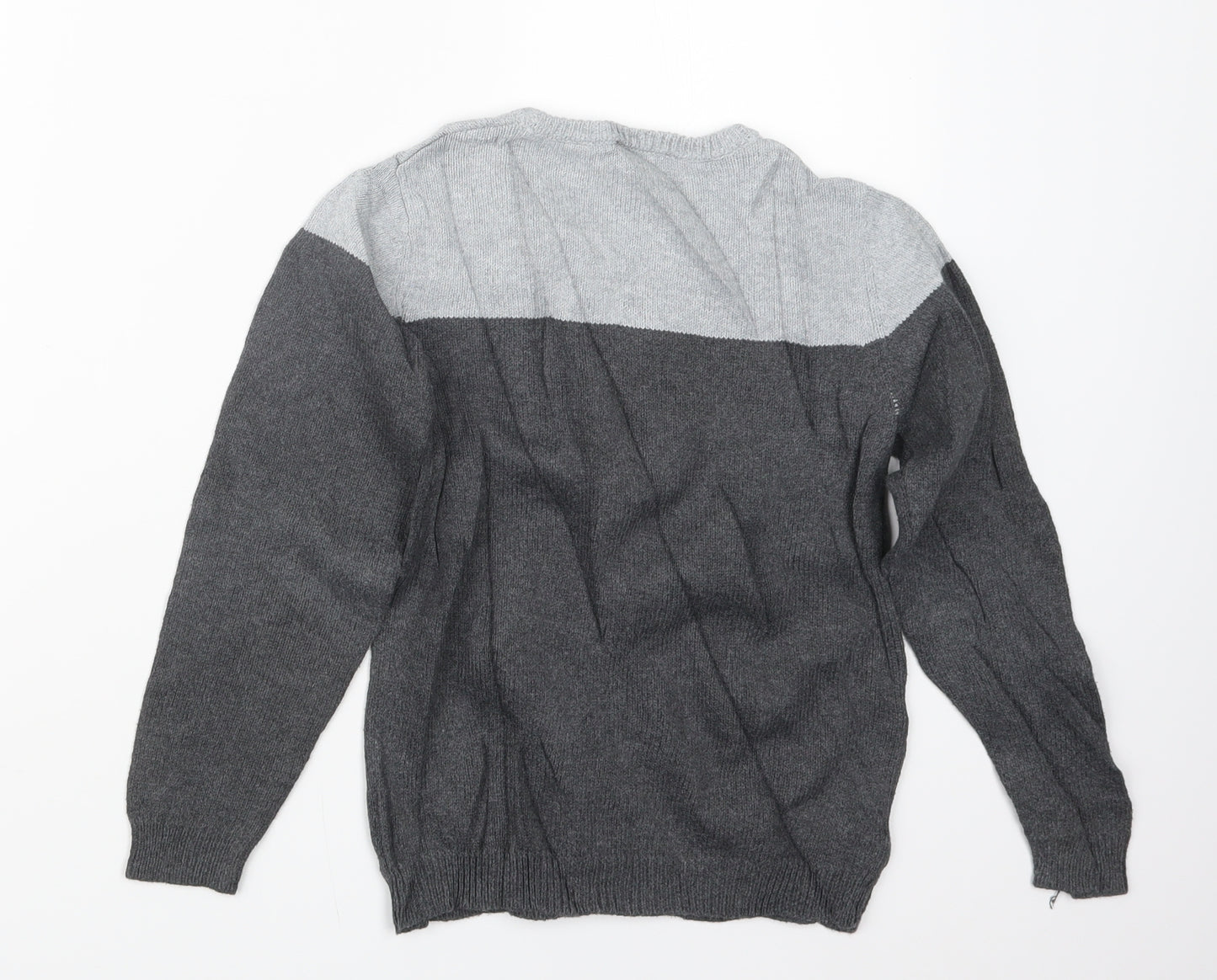 Samuel jr Boys Grey  Knit Pullover Jumper Size 8 Years