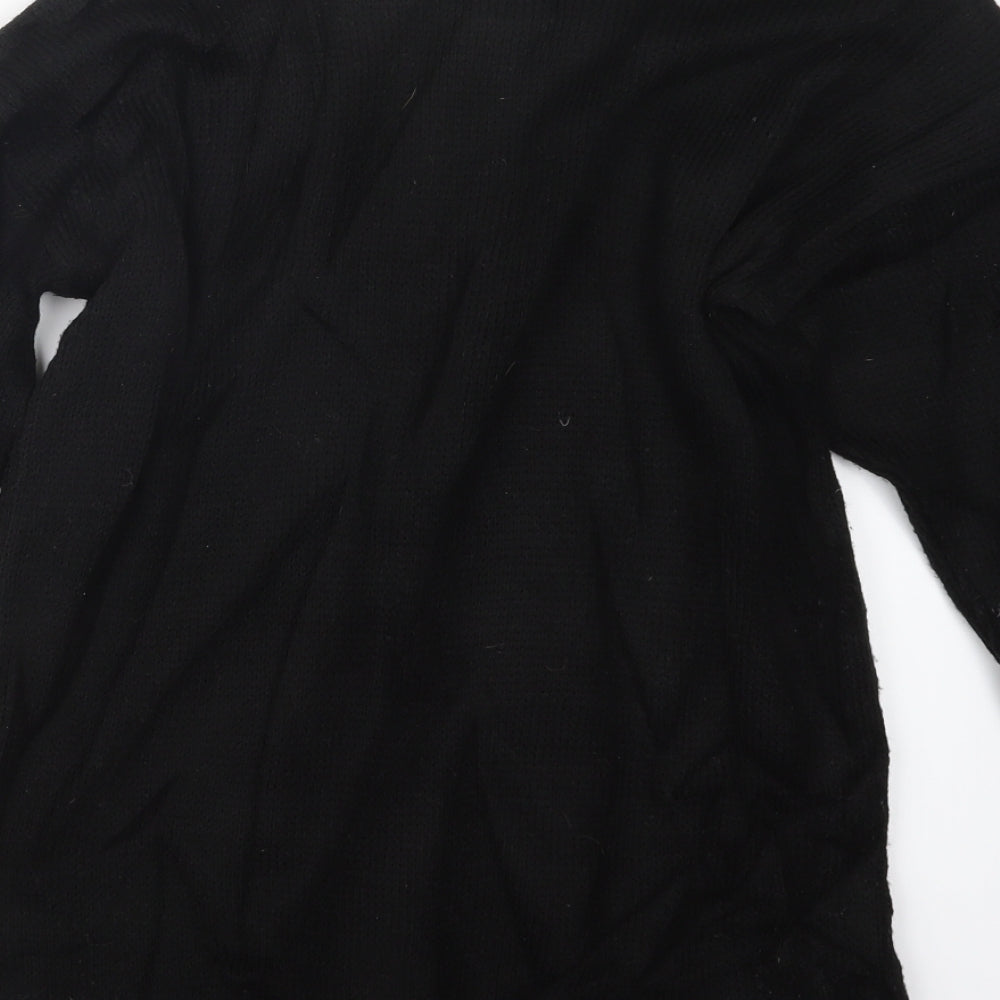 Remel Womens Black  Knit Pullover Jumper Size S  - Christmas