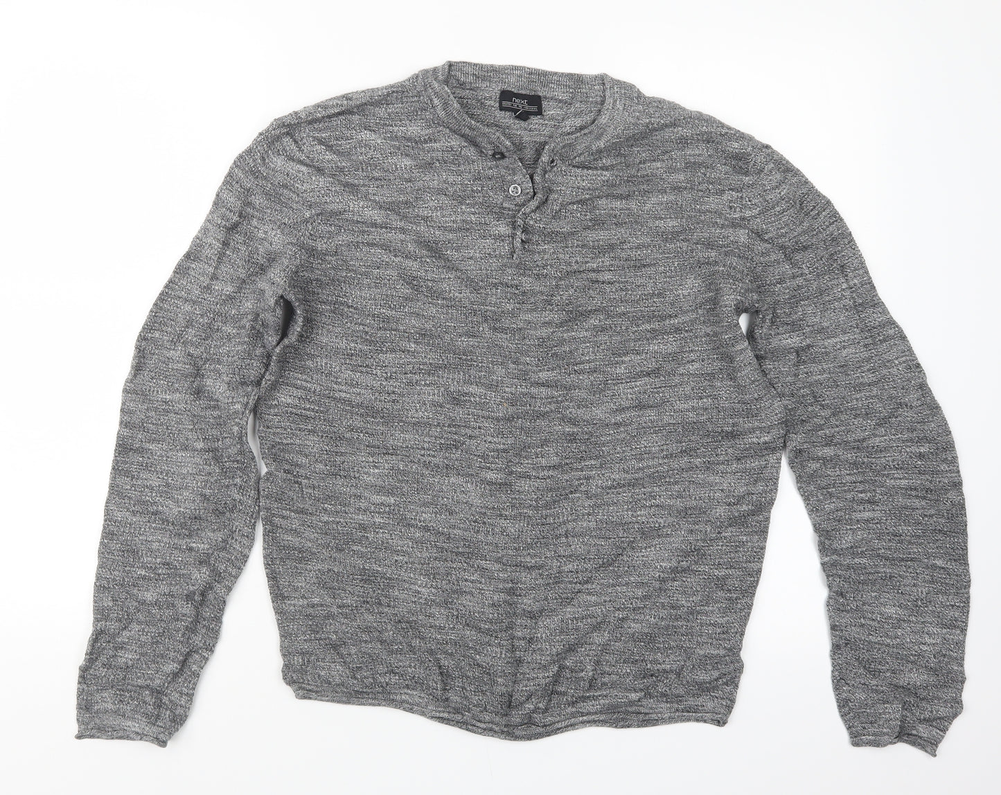 NEXT Mens Grey  Knit Pullover Jumper Size M