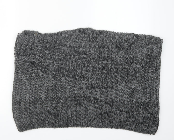 Preworn Womens Grey  Knit  Scarf   - Snood