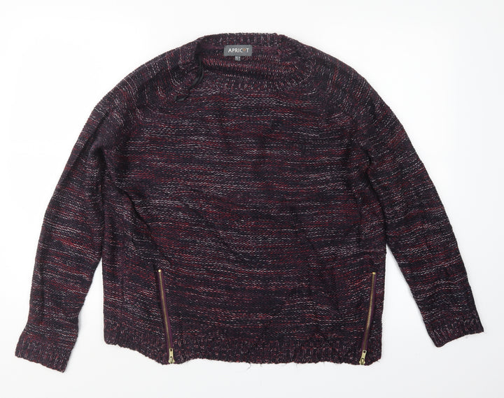 Apricot Womens Purple Knit Pullover Jumper Size 10