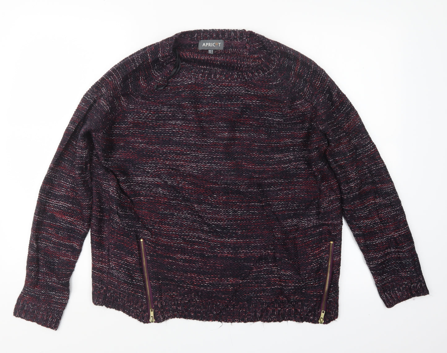 Apricot Womens Purple  Knit Pullover Jumper Size 10