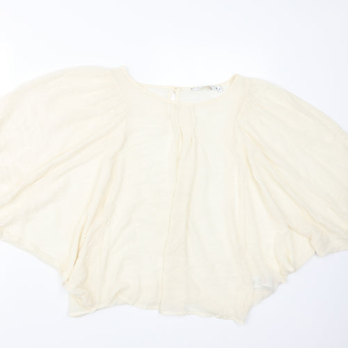 New Look Womens Ivory   Basic Blouse Size 10