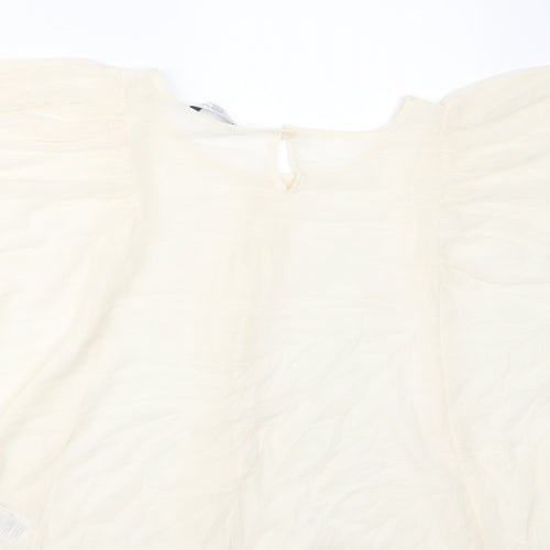 New Look Womens Ivory   Basic Blouse Size 10