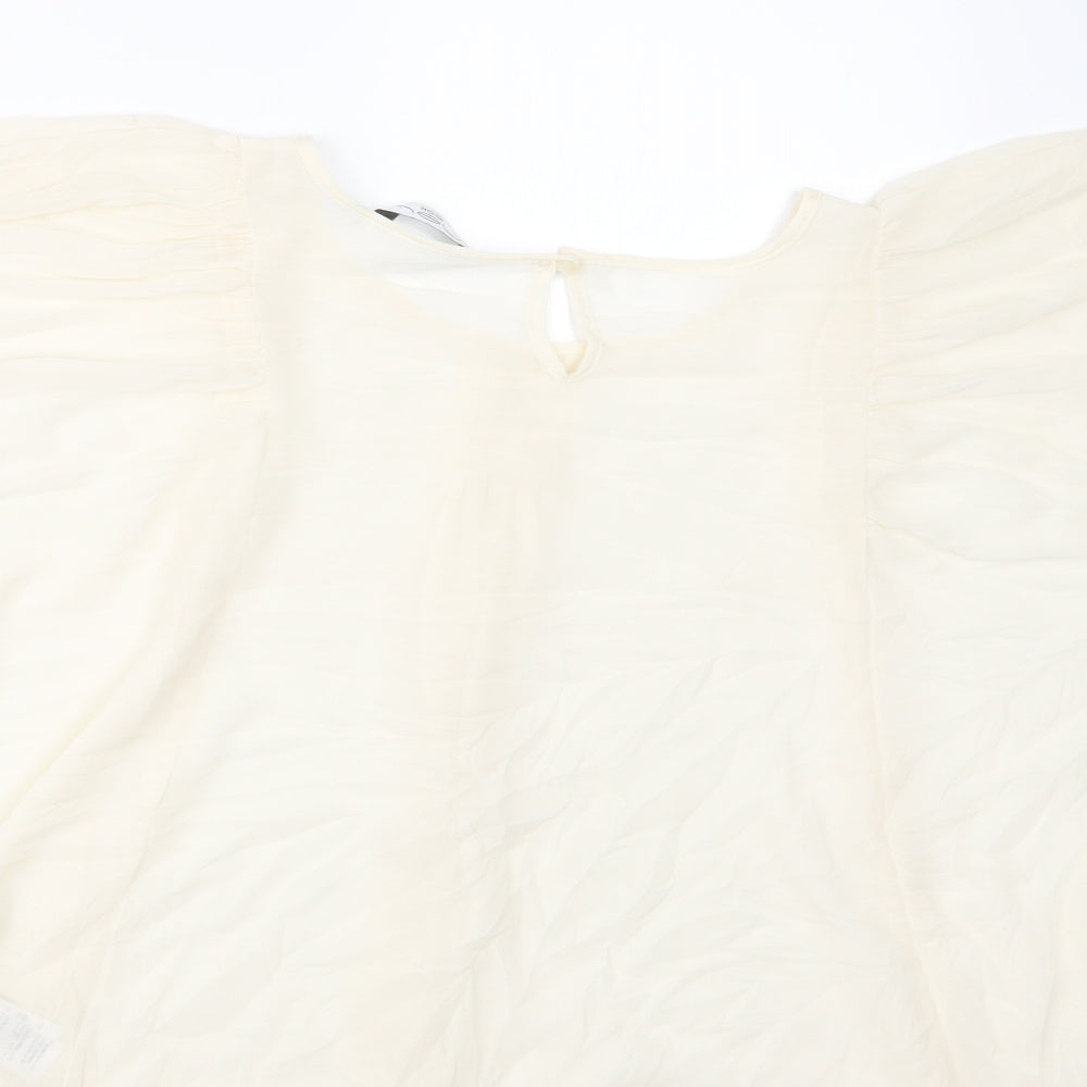New Look Womens Ivory   Basic Blouse Size 10