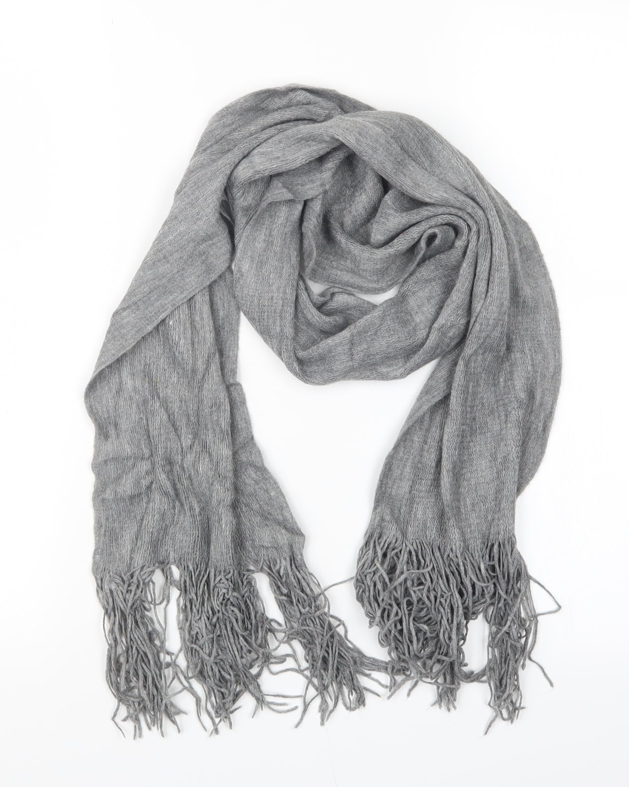 Preworn Womens Grey  Knit  Scarf