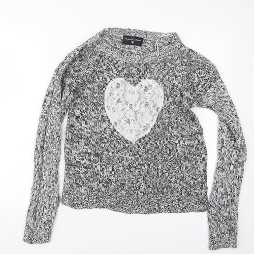 Originals Knitwear Womens Grey  Knit Pullover Jumper Size M