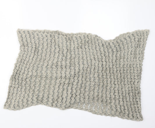 Front view of Preworn women’s brown knit scarf - snood